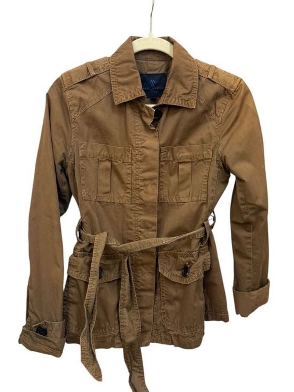 Martin+OSA Casual Belted Utility Jacket - Brown Size S